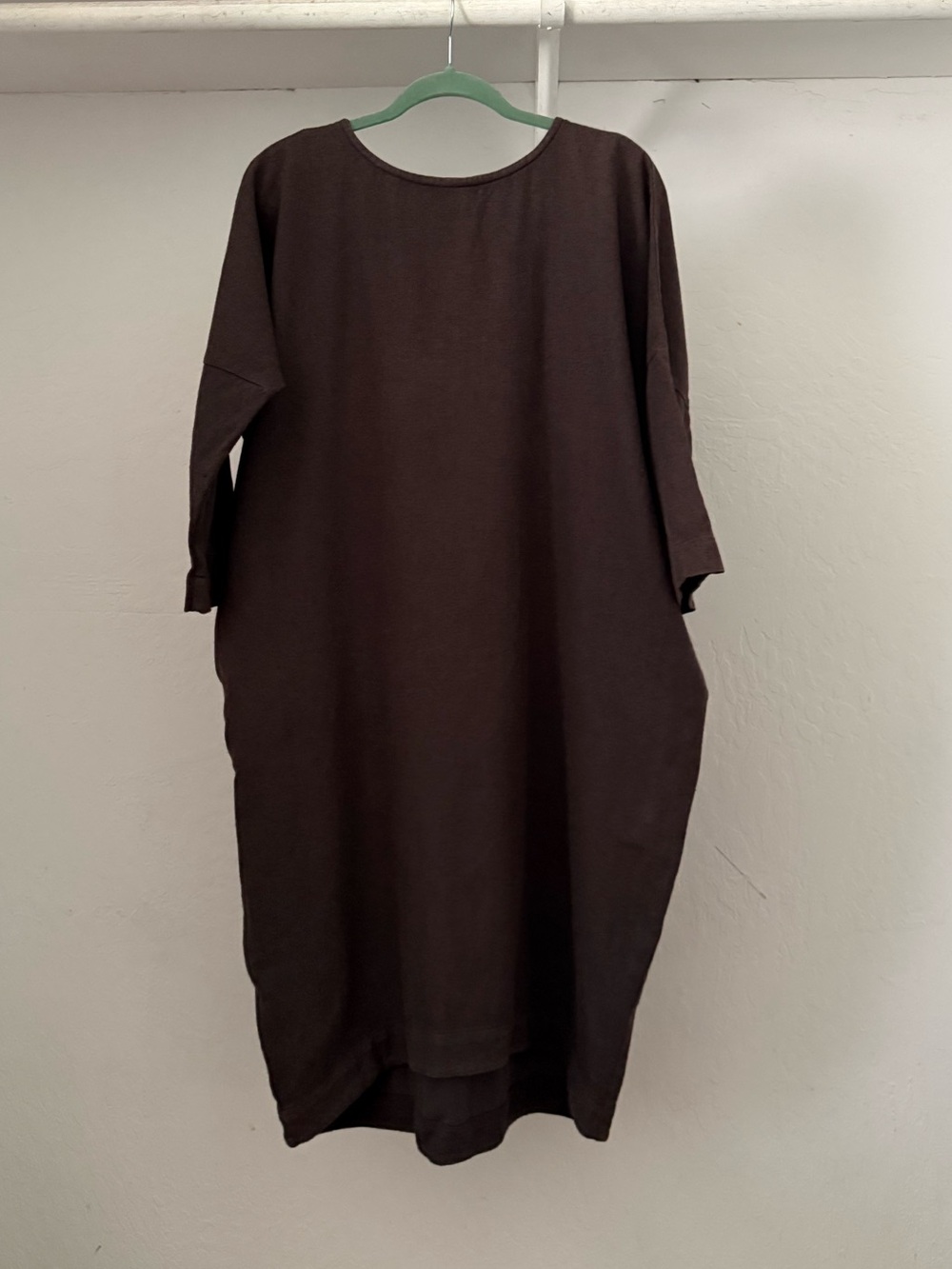 Black Crane Brown Taupe Bud Cocoon Dress